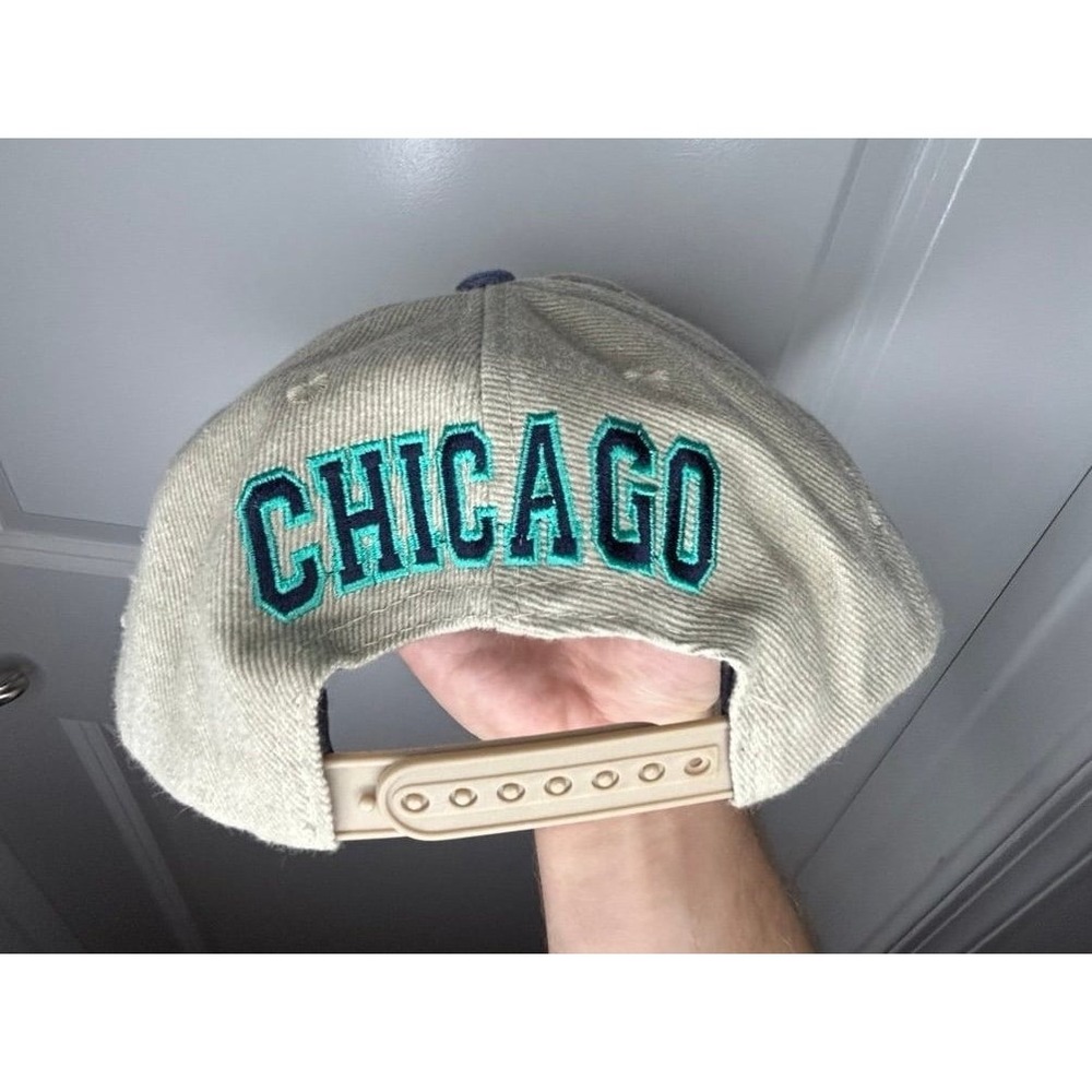 Vintage 90's Hard Rock Cafe‎ Chicago "Save The Planet" Embroidered Snap Back Hat - Picture 3 of 12